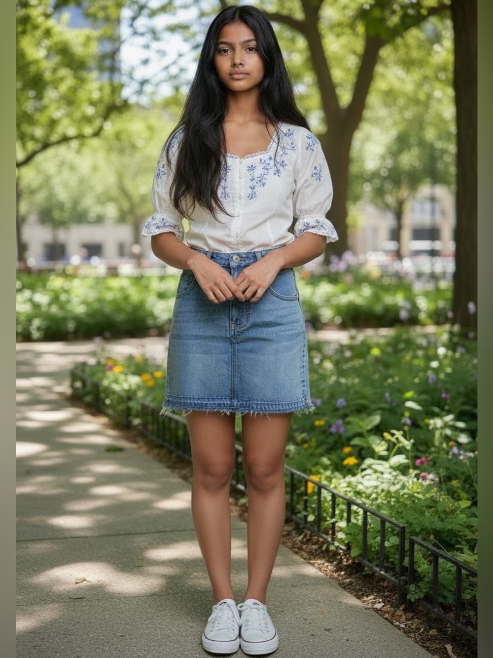 Madewell Blue Jean Mini Skirt (CdelG-E)